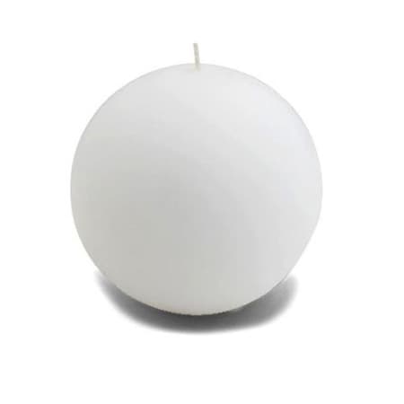 Zest Candle Zest Candle CBC-401 4 in. White Citronella Ball Candles -2pc-Box CBC-401